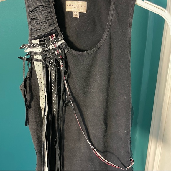 SzS Racerback Sleeveless Top with Ribbon detail EUC - Picture 9 of 11